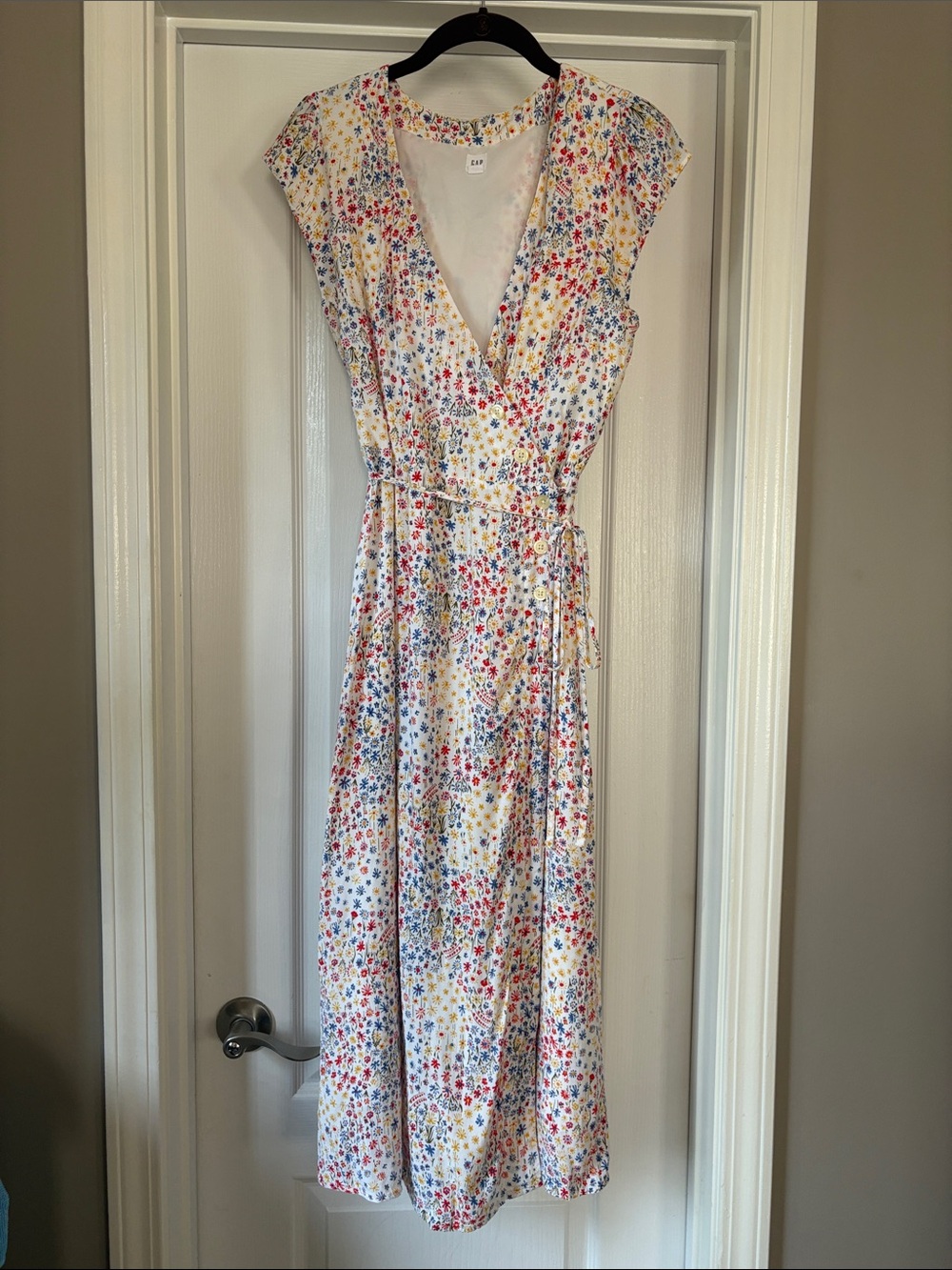 GAP Floral Wrap Midi Summer Dress